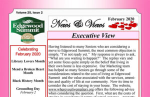 Edgewood Summit February 2020 newsletter