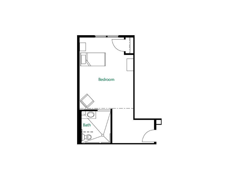 Memory Care Premium Suite Floor Plan