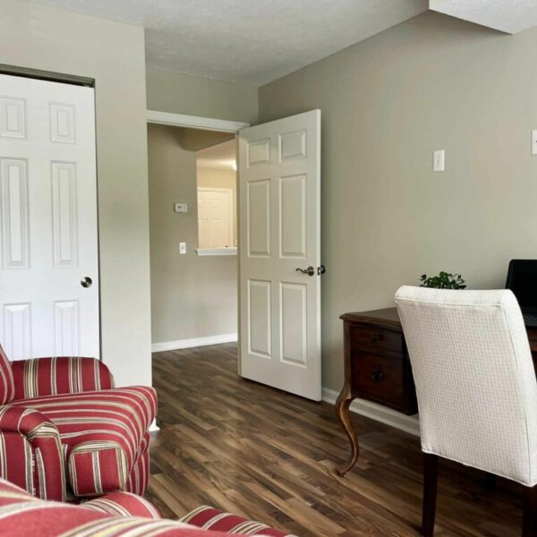 Sample living room of apartment at Edgewood Summit