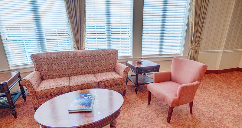 A view of common area at Ridgemont, the building for assisted living